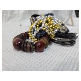 Assortment of bracelets and beads