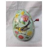 1954 Mattel Musical Egg with Bird and Floral Design