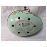 1954 Mattel Musical Egg with Bird and Floral Design