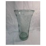 Hand Blown Glass Vase  with Bubble Base