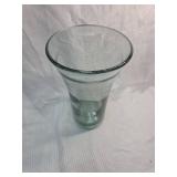 Hand Blown Glass Vase  with Bubble Base