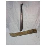 Ontario Knife Co. US Military Machete with Canvas Scabbard