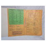 The Pepper Pot Restaurant Menu and Story Booklet