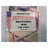 1959 Gettysburg Battlefield Guide and Map