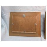 Chinese Cork Art Scenes in Wood Frames