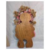 Wooden Watermelon Girl Wall Decoration