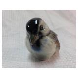 Hand-Painted Miniature Glass Bird Figurine