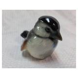 Hand-Painted Miniature Glass Bird Figurine