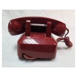 1960s Western Electric Red Rotary Desk Phone