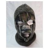 Black Knit Ski Mask with Eye Holes