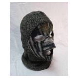 Black Knit Ski Mask with Eye Holes