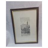 Weinheim Germany Church Street Scene Print