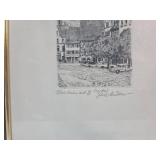 Weinheim Germany Church Street Scene Print