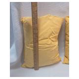 Yellow Cotton Throw Pillows Set of 2