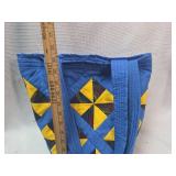 Handmade Star Pattern Quilted Tote Bag