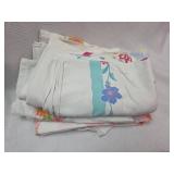 Vintage Tableclothes and sheet set
