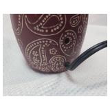 SCENTSY Burgundy Paisley Electric Wax Warmer