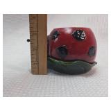 Ceramic Lady Bug Decor/Candle Holder