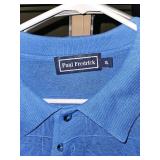 Paul Fredrick Light Blue Knit Polo Shirt XL