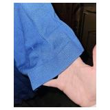 Paul Fredrick Light Blue Knit Polo Shirt XL