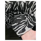 Elementz Zebra Print see through blouse top or swim cover