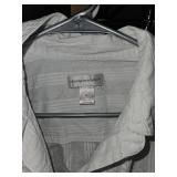 Christopher & Banks White Striped Button Down Shirt