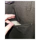 Pleated Dark Grey Dress Pants