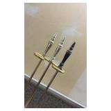 Decorative Brass Fireplace Tool Set