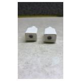 White Porcelain Salt and Pepper Shakers (SS)