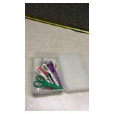 School Scissors and Professional Hair Cutting Scissors Set with Storage Case