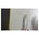 Clear Glass Rose Pattern Serving Plate