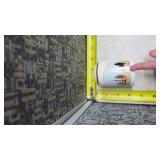 White Ceramic Salt and Pepper Shakers with Wolf and Pine Tree Design