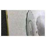 30th Anniversary Crystal Clear Floral Etched Glass Plate