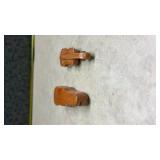 Ceramic Brown Violin Salt and Pepper Shakers (SS)