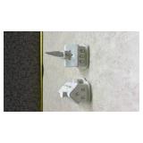 White Ceramic House and Church Salt and Pepper Shakers (SS)