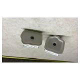 White Ceramic House and Church Salt and Pepper Shakers (SS)