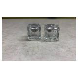 Crystal Cut Glass Salt and Pepper Shakers(SS)