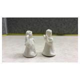 White Ceramic Angel Salt and Pepper Shakers (SS)