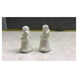 White Ceramic Angel Salt and Pepper Shakers (SS)