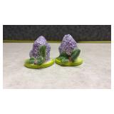 Lilac Flower Salt and Pepper Shakers(SS)