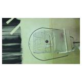 White Metal Bird Cage with Stand