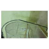 White Metal Bird Cage with Stand