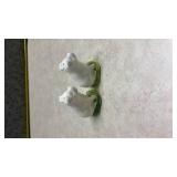 White Ceramic Pigs Salt and Pepper Shakers(SS)