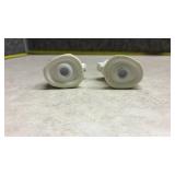 White Ceramic Pigs Salt and Pepper Shakers(SS)