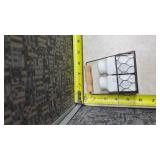 White Ceramic Salt and Pepper Shakers with Chickens and Comes with Holder (SS)