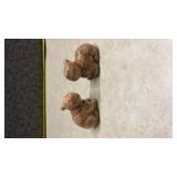 Brown Bear Salt and Pepper Shakers with Holly Design(SS)