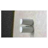 White Ceramic Wisconsin Salt and Pepper Shaker Set (SS)