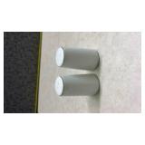 White Ceramic Wisconsin Salt and Pepper Shaker Set (SS)
