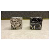 New York City Typography Salt and Pepper Shakers(SS)