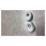 White Ceramic Hope & Smile Salt and Pepper Shakers (SS)